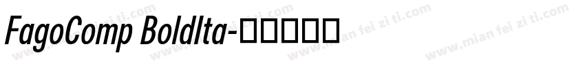 FagoComp BoldIta字体转换